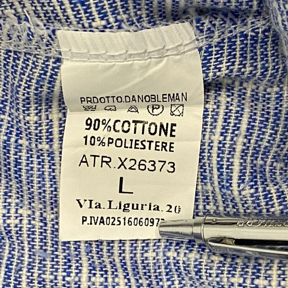 Frilivin Paris Lounge Pants Mens Size L Pull On with Drawstring Blue Pockets